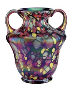 Myriad Mosaic vase Fenton