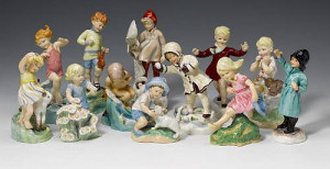A set of twelve Royal Worcester Months of the Year figures