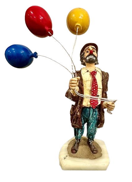 Ron Lee Large EMMETT KELLY WEARY WILLIE Clown with BALLOONS