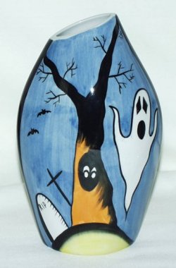 SpookyGraveyardOvalVases
