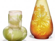 two small galle vases