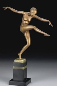 Ferdinand Preiss 1930s Dancer Bronze