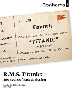 Bonhams Titanic Auction