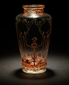 lalique frise aigles vase