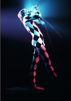 Freddie Mercury harlequin costume