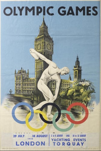 1948 olympic games poster