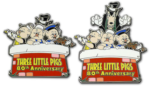 three little pigs disney pin