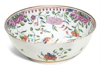 A New Hall Large Bowl, Circa 1790