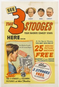 three stooges pillbusry poster