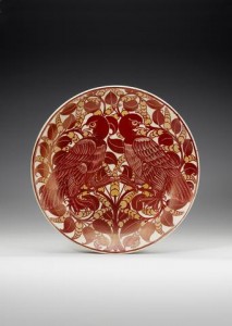 William De Morgan A Ruby Lustre Dish