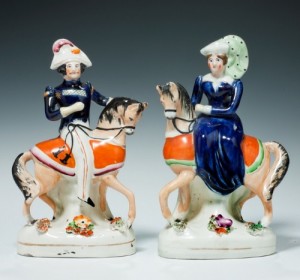 STAFFORDSHIRE FIGURES OF VICTORIA AND ALBERT