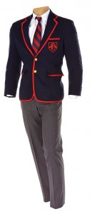 glee blaine Dalton Academy Warblers suit