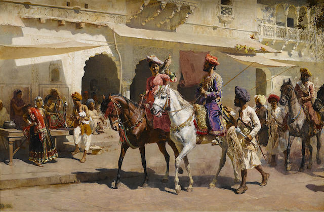 Start for the Hunt at Gwalior by Edwin Lord Weeks