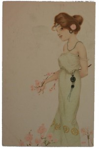 Raphel Kirchner girl in green dress