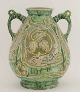 A Della Robbia Birkenhead pottery vase 1894 -1901