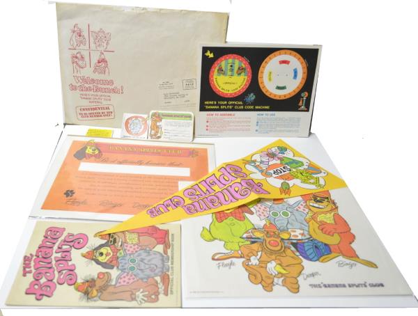 1968 BANANA SPLITS CLUB OFFICIAL CHARTER MEMBER MEMBERSHIP KIT