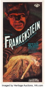 Discarded Frankenstein movie poster sells for $358,500 at Heritage Auctions