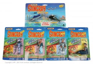 Matchbox Stingray figures on card