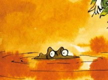 Quentin Blake Enormous Crocodiles eyes above the muddy water