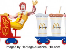 Ronald McDonald Train McDonaldland Wall Set Group of 3