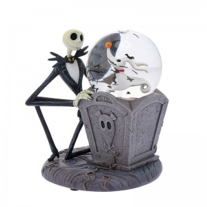 Jack & Zero Snow Globe Nightmare Before Christmas 25th Disney Store Japan