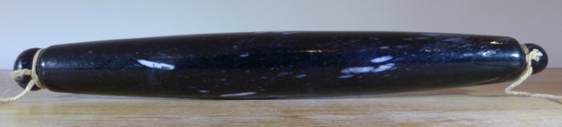 Georgian Glass Rolling Pin Nailsea Wrockwardine Wood
