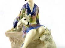 royal doulton scotties white dogs