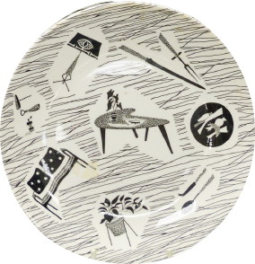 homemake plate showing pattern