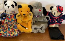 Sooty Sweep Soo Scampi hand puppets