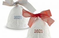 Lladro 2021 Christmas Bells and Christmas Balls set