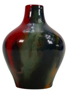 Royal Doulton Sung Flambe veined vase