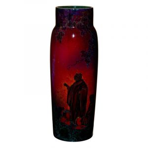 Sung Flambe glaze featuring Omar Khayyam signed Noke