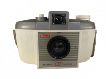 The White Kodak Brownie 127 Camera