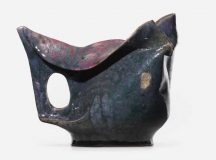 george ohr glazed earthenware pitcher