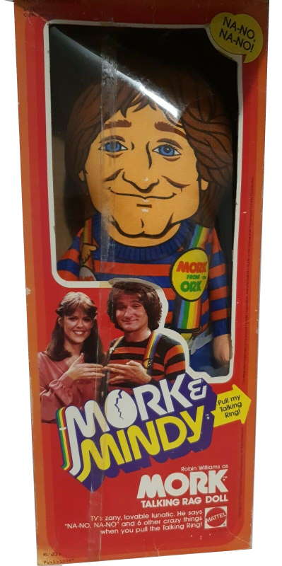 Mork Talking Rag Doll in box from Mork and Mindy