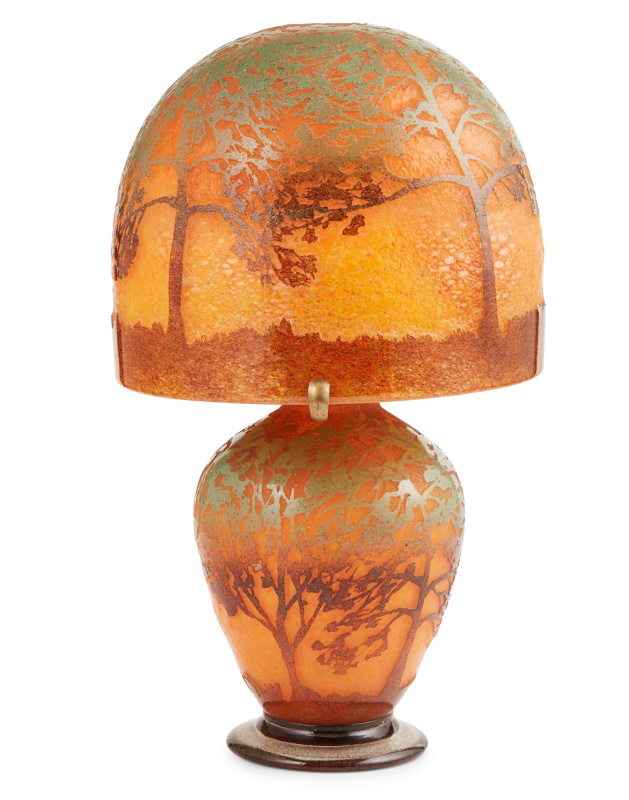 JOHN MONCRIEFF LTD., PERTH RARE 'MONART' CAMEO GLASS LAMP, CIRCA 1930