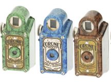 set of Coronet Midget Cameras showing various colours