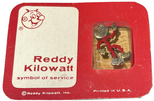 1940 Reddy Kilowatt Electric Promo Pin Symbol of Service