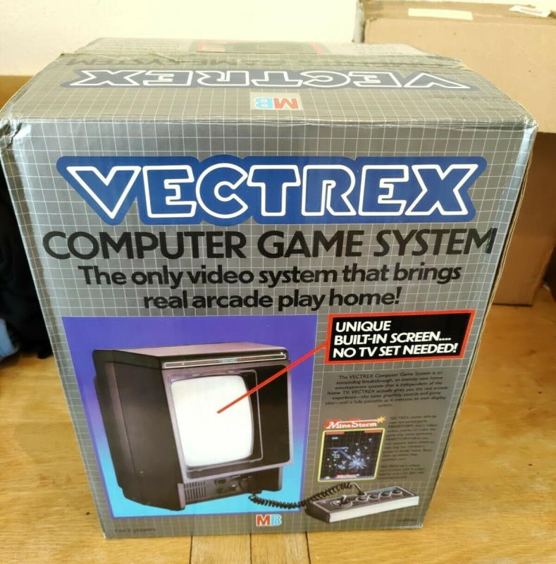 vectrex computer game system in box