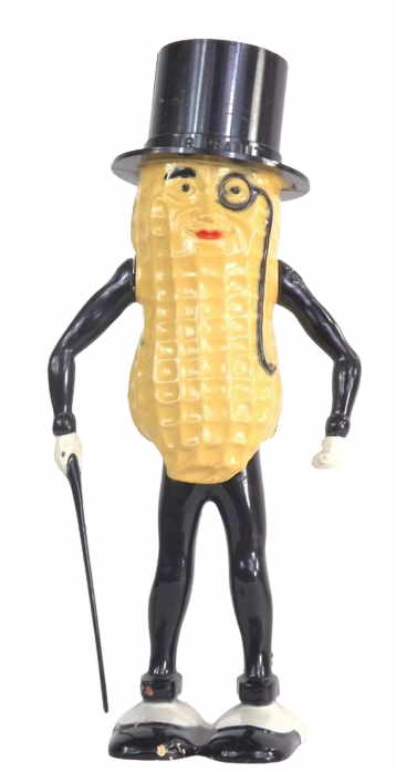 vintage 1950s mr peanut wind up walker toy