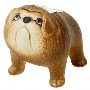 Lisa Larson Gustavsberg bulldog dog figurine