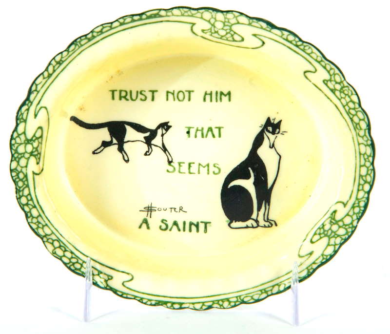 Doulton Seriesware Kateroo bowl Trust Not Him That Seems a Saint