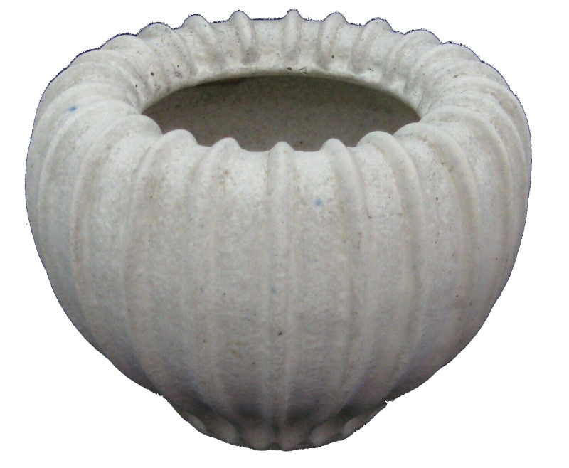 Ribbed bowl by Danish ceramicist Arne Bang