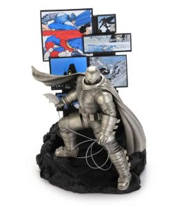 Royal Selangor Batman figure from Batman The Dark Knight Returns silver edition