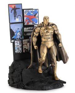 Royal Selangor Superman figure from Batman The Dark Knight Returns gilt edition