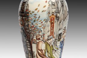 The Windy City Vase by Moorcroft
