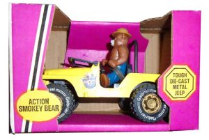Gabriel Smokey Bear and His Jeep