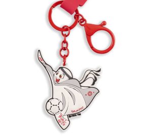 La'eeb Keychain Dribbling Pose