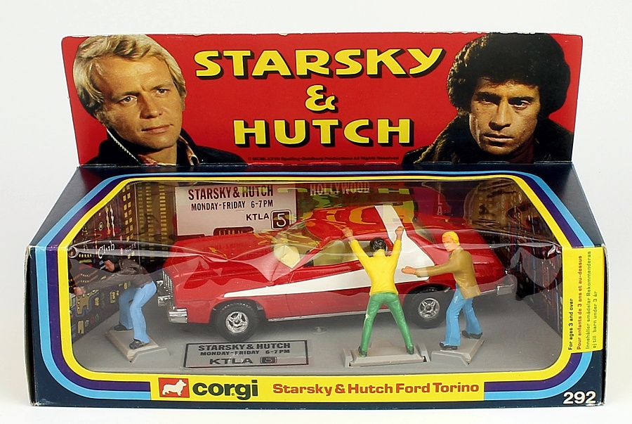 KTLA promotional version of Corgi Set 292 Starsky Hutch Ford Torino