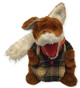 VINTAGE 70s TV SHOW BASIL BRUSH Puppet with Tartan Jacket